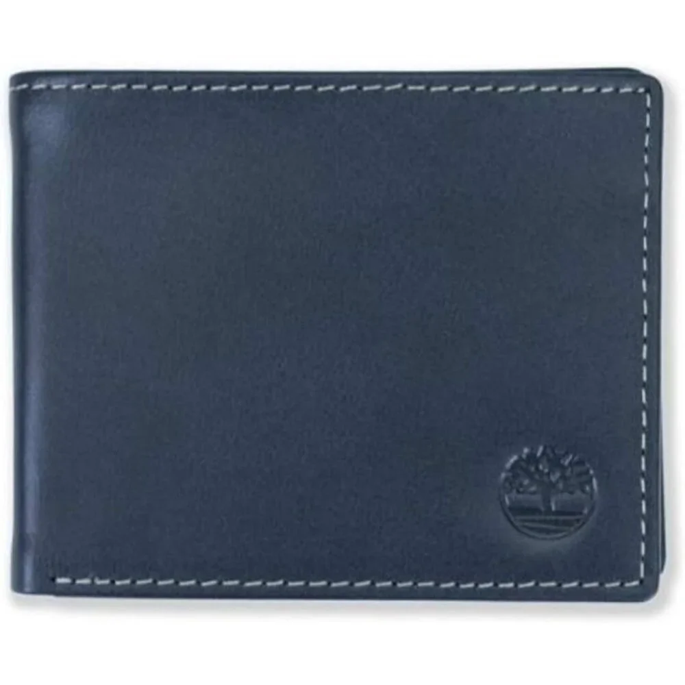 Men's Attached Flip Pocket Fashionable Brown Genuine Leather Wallet Design